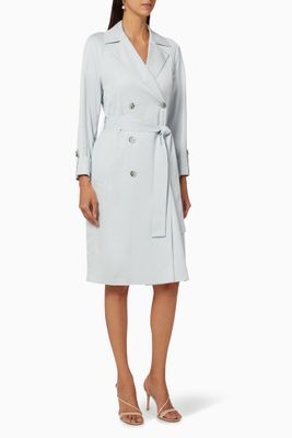 Sophhya Double-Breasted Viscose Twill Coat Sophhya Double-Breasted Viscose Twill Coat