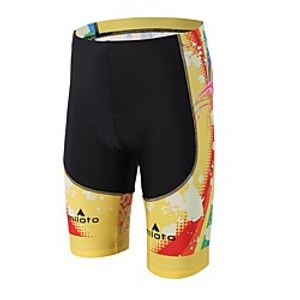 Miloto Men's Women's Cycling Padded Shorts Bike Padded Shorts / Chamois Pants Bottoms 3D Pad Sports Spandex Lycra Yellow / Black Road Bike Cycling Clothing Apparel Relaxed Fit Bike Wear miniinthebox