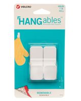 VELCRO HANGables Removable Small Wall Hooks 2 Count White VELCRO HANGables Removable Small Wall Hooks 2 Count White