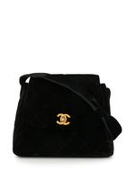 Chanel Pre-Owned diamond quilted shoulder bag - Black