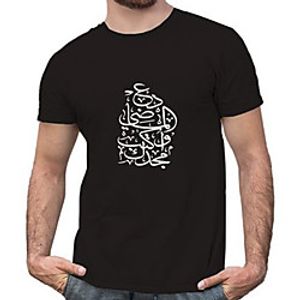 Men's Unisex Tee T shirt Hot Stamping Graphic Prints Portrait Plus Size Print Short Sleeve Casual Tops Cotton Basic Fashion Designer Big and Tall Black miniinthebox