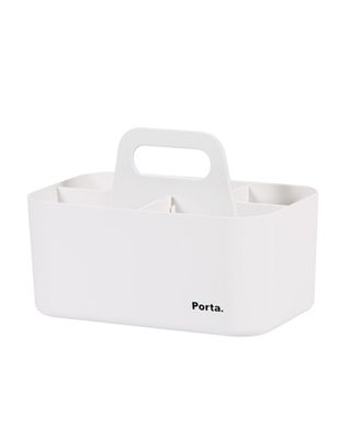 Litem Porta Compact 5 Compartment Caddy Ivory