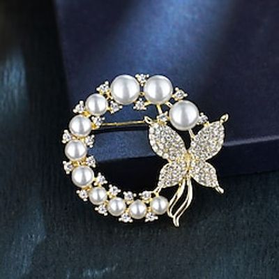 Women's Brooches Retro Butterfly Luxury Sweet Brooch Jewelry Silver Gold Bowknot For Office Daily Prom Date Beach Lightinthebox