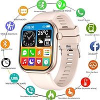 Smart Watch For Men Women 2.01'' Full Screen Touch Sports Smart Wristwatch Dialing/answering Phones Sleep Step Calorie Activity Tracker Call Information Prompt Multi-function Smart Wristwatch miniinthebox - thumbnail