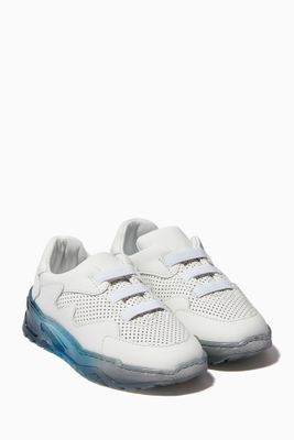 Chunky Gel Sneakers in Leather