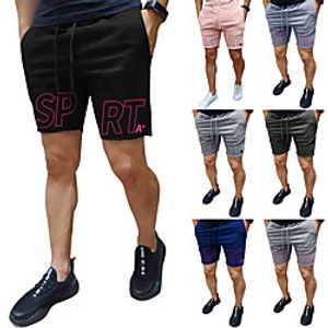 Men's Running Shorts Street Bottoms Drawstring Pocket Fitness Gym Workout Running Jogging Exercise Moisture Wicking Breathable Soft Normal Sport RedGray Black Pink Dark Gray Royal Blue BlackGray Lightinthebox