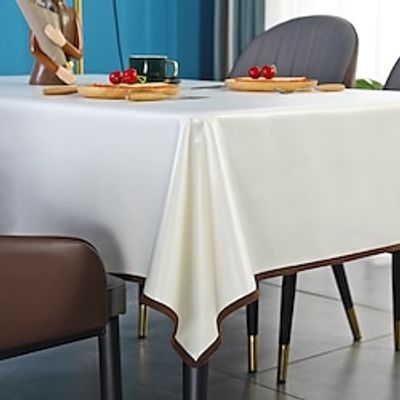 Rectangular Tablecloth, Light Luxury and High-End Feeling, Thickened Washable Tablecloth, Rectangular Colored Cotton and Linen Coffee Table Lightinthebox Rectangular Tablecloth, Light Luxury and High-End Feeling, Thickened Washable Tablecloth, Rectangular Colored Cotton and Linen Coffee Table Lightinthebox