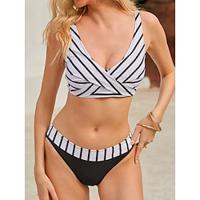 Women's Swimwear Bikini 2 Piece Normal Swimsuit Push Up Floral Graphic V Neck Vacation Beach Wear Bathing Suits Lightinthebox