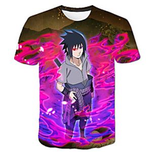 Inspired by Naruto Akatsuki Anime Cartoon Polyester  Cotton Blend 3D 3D Harajuku Graphic T-shirt For Women's  Men's Lightinthebox