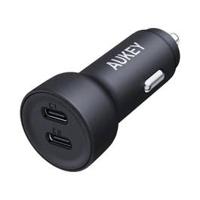 Aukey CC-Y23 65W 2 Port Car Charger, Black