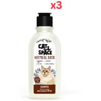 Cat Space Oatmeal Bath Cat Shampoo 300ml (Pack Of 3)