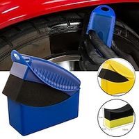 Car Wheel Polishing Waxing Sponge Brush with Cover ABS Washing Cleaning Tire Contour Trimming Applicator Pad Detail Accessories miniinthebox - thumbnail