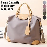 Men's Women's Handbag Crossbody Bag Shoulder Bag Gym Bag Duffle Bag Boston Bag Oxford Cloth Outdoor Daily Travel Zipper Large Capacity Waterproof Durable Patchwork ArmyGreen Gray orange Dark night miniinthebox - thumbnail