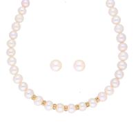 Sri Jagdamba Pearls Simple Pearl Necklace Set - JPAPR-19-230