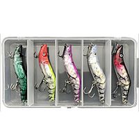 5 pcs Lure kit Fishing Lures Crawfish lifelike 3D Eyes Bass Trout Pike Sea Fishing Lure Fishing Freshwater and Saltwater Lightinthebox - thumbnail