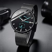 New Kamudi Brand Men'S Watch Luminous Calendar Moon Phase Display Month Display Fashion Student Quartz Watch Men'S Wristwatch Lightinthebox - thumbnail