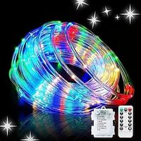 1 Pack Timing Function String Light, Adjustable Brightness Light String, Tube Sleeve Light, Indoor and Outdoor Decorative Lights, Holiday Christmas Decorative Lights, Waterproof 3AA Lightinthebox - thumbnail