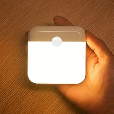 USB Rechargeable Motion Sensor LED Night Light Rechargeable Dual Color (Warm White And White) PIR Motion Sensor Light for Wardrobe Bedroom Kitchen Stairs Cabinets Hallways Lighting Lightinthebox