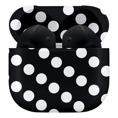 Merlin Craft Customized Apple Airpods 4 Black Polka