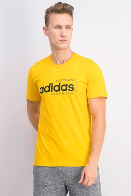 Mens Short Sleeve Brilliant Basics T-Shirt  Yellow