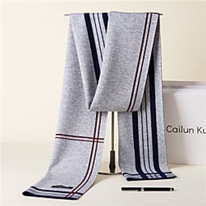 Men's Rectangle Scarf Daily As Per Picture Scarf Striped Lightinthebox