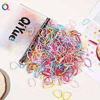 Hair Rubber Bands Funtopia 500/1000 Pcs Small Elastic Hair Ties Colorful Hair Ties for Girls Mini Kids Hair Elastics Baby Hair Ties for Thin or Thick Hair miniinthebox - thumbnail