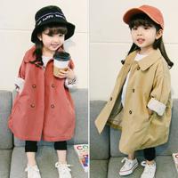 Solid Color Girl Windbreaker 1-7Y - thumbnail