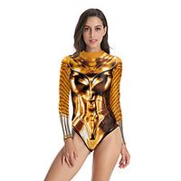 Zentai Suits Skin Suit swimming suits Wonder Woman Adults' Cosplay Costumes Beach Women's Graphic 3D Masquerade / Leotard / Onesie miniinthebox - thumbnail