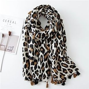 Spring Summer Classic Ladies Leopard Scarf Women Long Scarf Shawl Thin Fashion Scarf miniinthebox