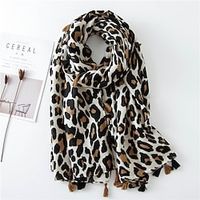 Spring Summer Classic Ladies Leopard Scarf Women Long Scarf Shawl Thin Fashion Scarf miniinthebox - thumbnail