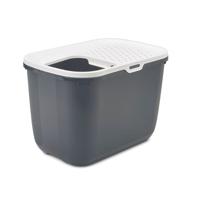 Savic Hop In Top Entry Cat Litter Tray - Anthracite