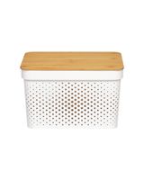 Homesmiths 18 Liter Infinity Storage Container with Bamboo Lid