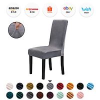amazon ebay silver fox chair cover stretch chair cover uk stand solid color seat cover miniinthebox - thumbnail