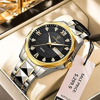 POEDAGAR Luxury Watches For Man Waterproof Luminous Date Week Men's Watch Stainless Steel Men Quartz Watches High Quality Clocks Lightinthebox