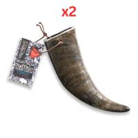 Green & Wilds Buffalo Horn Chew Treats for Dogs Large (Pack of 2)