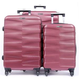 PARA JOHN Travel Luggage Suitcase Set of 3 - Trolley Bag, Carry On Hand Cabin Luggage Bag - Lightweight Travel Bags with 360 Durable 4 Spinner Wheels - Hard Shell Luggage Spinner - (20'', ,24'', 28'') WINE RED