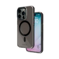 Levelo Allure PC Hard Case For iPhone 15 Pro - Smoke Clear