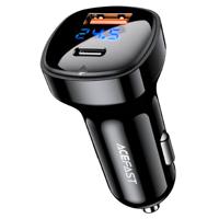 Acefast Fast Charge Car Charger B4 66W (1xUSB-C+1xUSB-A),Black - B4 BK