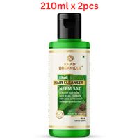Khadi Organique Neem Sat Hair Cleanser 210ml (Pack Of 2) Khadi Organique Neem Sat Hair Cleanser 210ml (Pack Of 2)