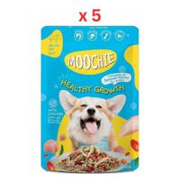 Moochie Dog Food Puppy Casserole With Chicken, Healthy Growth Pouch 85G (Pack Of 5)