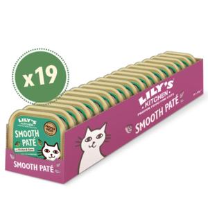 Lily's Kitchen Chicken & Game Pate Wet Cat Food Box 19x85G