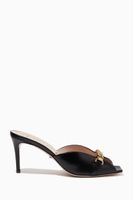 Sylvie 75 Chain Mules in Leather Sylvie 75 Chain Mules in Leather