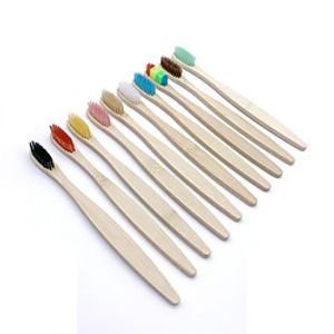 10PCS Colorful Natural Bamboo Toothbrush Set Soft Bristle Charcoal Teeth Whitening Bamboo Toothbrushes Soft Dental Oral Care Lightinthebox