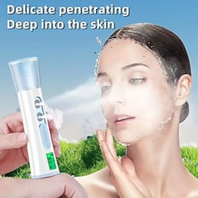 Mist Sprayer,Dual Nozzle Facial Sprayer With Skin Analyzer Moisture Tester,Portable Mini Cold Mist Facial Steamer,Eyelash Extensions,Skin Care,Make-Up,Pore Cleansing,Facial Moisturizing Lightinthebox