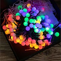 LED Solar String Lights 7m 50 LEDs 1Set Mounting Bracket 1 Set Multi Color Christmas New Year's Outdoor Solar Party 2 V miniinthebox - thumbnail