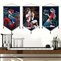 Ethnic Style Woven Bohemian Wall Tapestry Art Decor Blanket Curtain Hanging Home Bedroom Living Room Decoration Nordic Cotton Linen Tassel miniinthebox