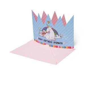 Legami Greeting Card - Large - Princess Crown - Unicorn (11.5 x 17 cm)