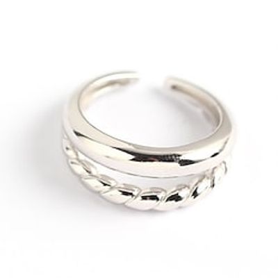 Ring Wedding Retro Silver Gold S925 Sterling Silver Stylish Simple Luxury 1PC Lightinthebox