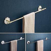 Towel Bar Creative Contemporary  Modern Stainless Steel  Zinc Alloy 1PC - Bathroom Single  1-Towel Bar Wall Mounted Lightinthebox - thumbnail