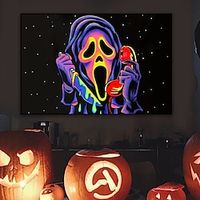 Halloween Wall Art Canvas Prints and Posters Pictures Decorative Fabric Painting For Living Room Pictures No Frame miniinthebox - thumbnail